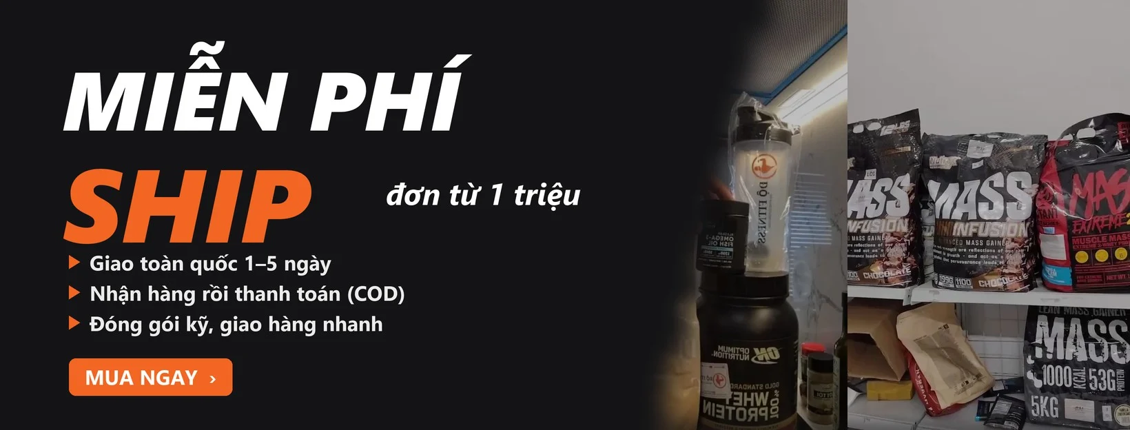 Miễn phí ship đơn từ 1 triệu – Độ Fitness