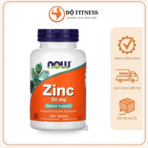 NOW Zinc 50mg (100/250 Viên) chính hãng – Độ Fitness